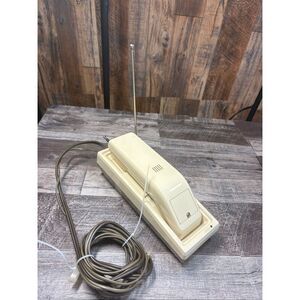 Vintage Radio Shack DUOFONE Cordless Phone Beige With Base Antenna Untested